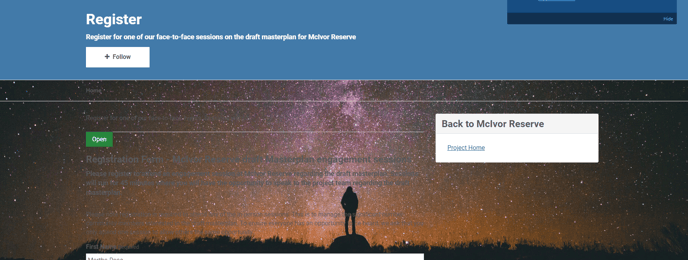 Registration Page (Starry Background)